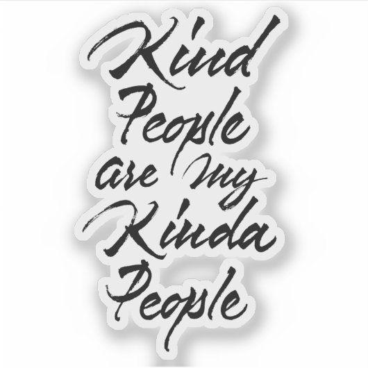 Slaap mensen zijn mijn soort mensen sticker (Voorkant)