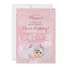 Slaap Mer Maiden Meisje Roze Parels Clam Schelp