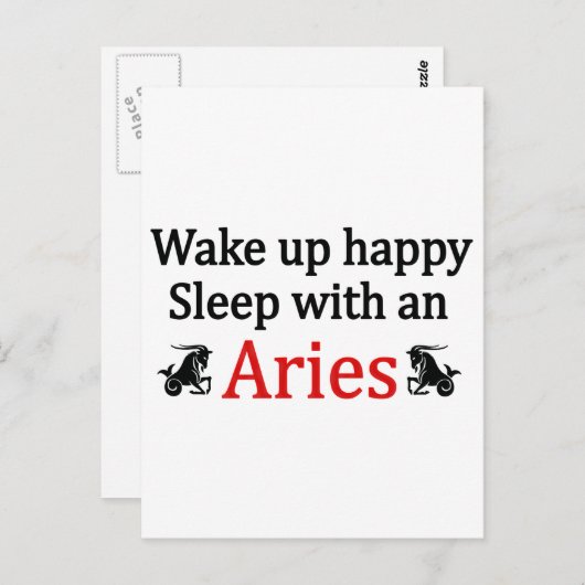 Slaap met een Aries Briefkaart (Voorkant / Achterkant)