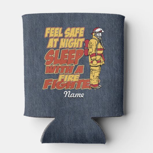 Slaap met een brandweerman blikjeskoeler (Achterkant)