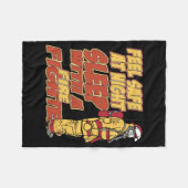 Slaap met een brandweerman fleece deken (Voorkant (Horizontaal))