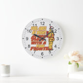 Slaap met een brandweerman grote klok (Huis)