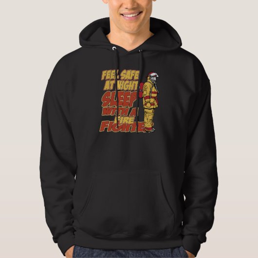 Slaap met een brandweerman hoodie (Voorkant)