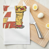 Slaap met een brandweerman theedoek (Quarter Fold)