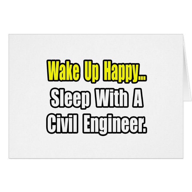 Slaap met een civiel ingenieur (Voorkant Horizontaal)