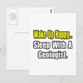 Slaap met een geoloog briefkaart (Voorkant / Achterkant)