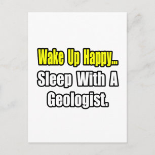 Slaap met een geoloog briefkaart