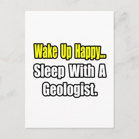 Slaap met een geoloog briefkaart (Voorkant)