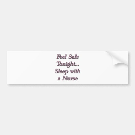 slaap met een nest bumpersticker (Voorkant)