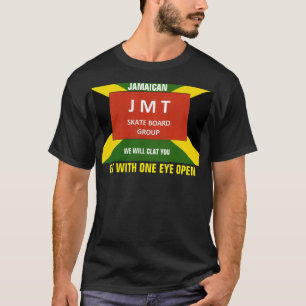 SLAAP MET ÉÉN OOG OPEN Basis Donkere T-Shirt