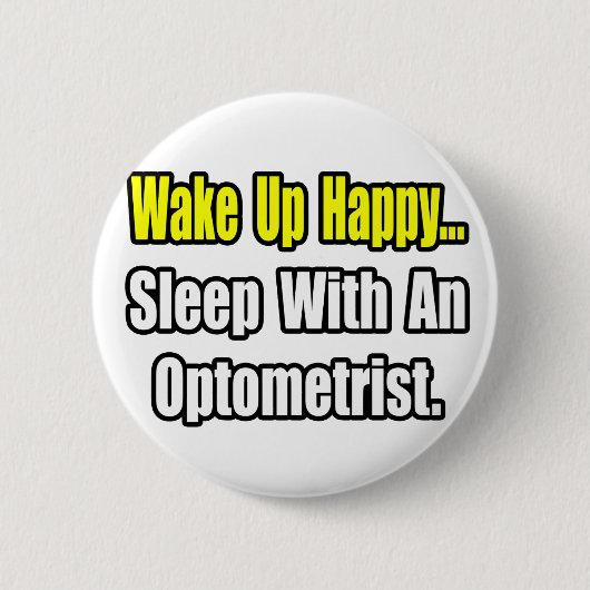 Slaap met een optometrist ronde button 5,7 cm (Voorkant)