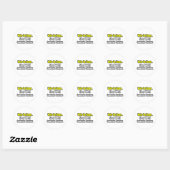 Slaap met een overlevende leukemie ronde sticker (Vel)