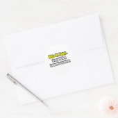 Slaap met een overlevende leukemie ronde sticker (Envelop)
