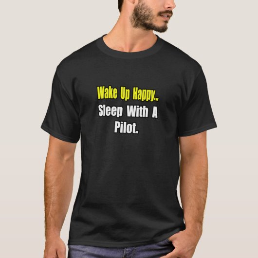 Slaap met een piloot t-shirt (Voorkant)