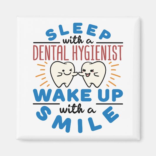Slaap met een tandheelkundige Wake Up met een glim Magneet (Voorkant)