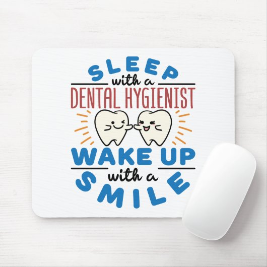 Slaap met een tandheelkundige Wake Up met een glim Muismat (Met muis)