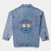 Slaap met een tandheelkundige Wakker met een gliml Denim Jacket (Achterkant)