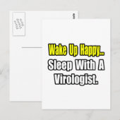 Slaap met een viroloog briefkaart (Voorkant / Achterkant)