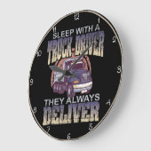 Slaap met een vrachtwagen grote klok (Hoek)