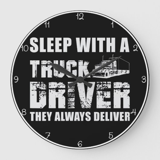 Slaap met een vrachtwagen grote klok (Voorkant)