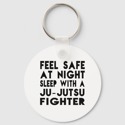 Slaap met ju-Jutsu Fighter Funny Design Sleutelhanger (Voorkant)