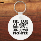 Slaap met ju-Jutsu Fighter Funny Design Sleutelhanger (Voorkant)