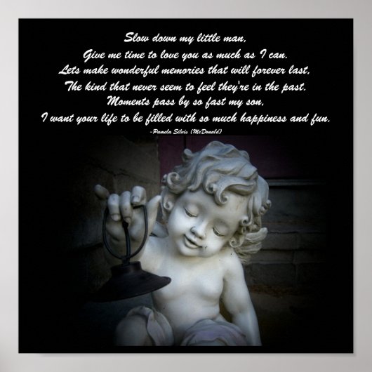 Slaap mijn kleine man op...gedicht Poster-door-me Poster (Voorkant)