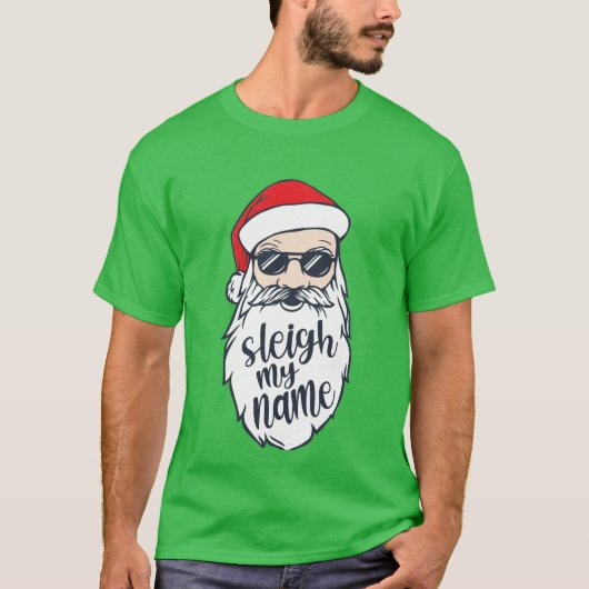 Slaap mijn naam kerstShirt T-shirt (Voorkant)
