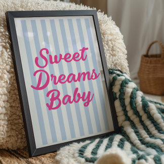 Slaap Mooie Dromen Baby Kamer Muurkunst Print
