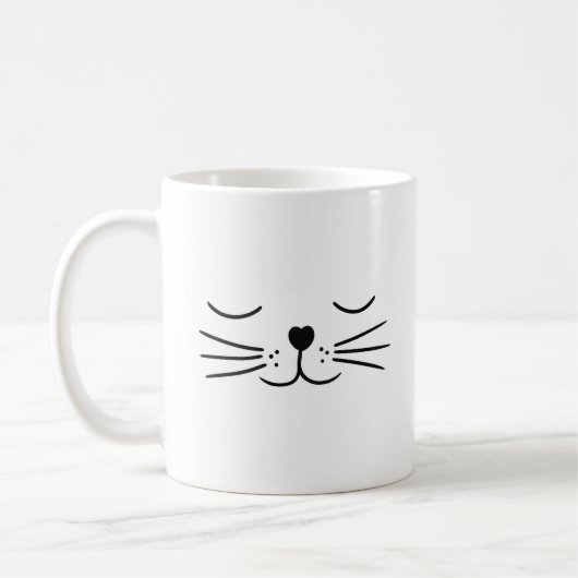 Slaap Moppen Ogen Cute Kat Koffiemok (Links)