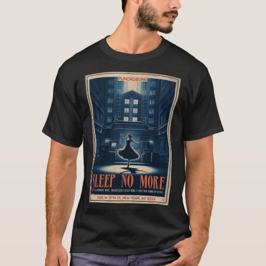 Slaap niet meer met Punchdrunk T-shirt (Voorkant)