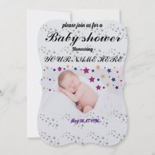 Slaap Nieuwe Geboorte Baby Ster Schitterende Vorm  Kaart