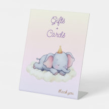 Slaap Olifant Baby Shower Cadeaus & Kaarten Bord
