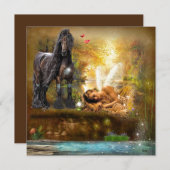 Slaap om te dromen Fee en Paard Fantasie (Voorkant / Achterkant)