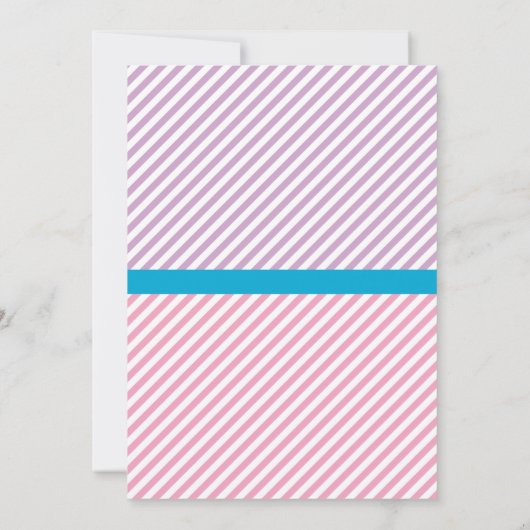 Slaap onder de helft slaap over de regenboog kaart (Achterkant)