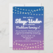 Slaap onder de helft Slaap over Lichten Party Kaart (Voorkant)