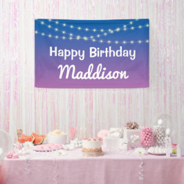 Slaap onder de helft Slaap over Lichten Party Spandoek