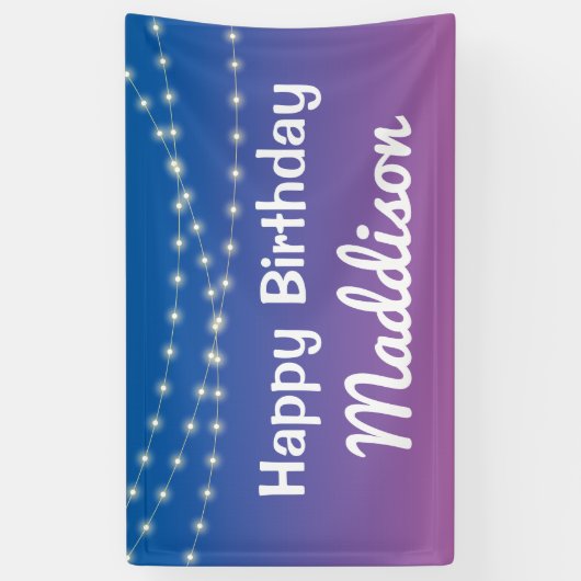 Slaap onder de helft Slaap over Lichten Party Spandoek (Verticaal)