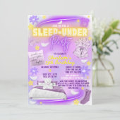 Slaap Onder Neon Glow Tween Meisjes Verjaardagsfee Kaart (Staand voorkant)