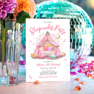 Slaap onder Party Slumber Film Nacht Verjaardag Kaart