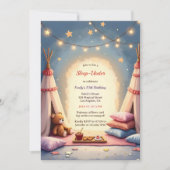 Slaap onder Schattigee gezellige binnenfeestverjaa Kaart (Voorkant)