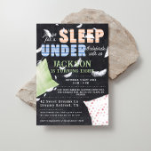 Slaap onder Schattigee Kleurrijke Sleepover Verjaa Kaart