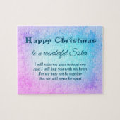 Slaap op afstand Happy Kerstzuster Legpuzzel (Horizontaal)