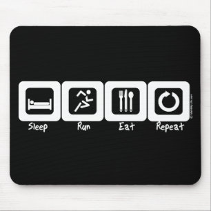 Slaap op Eat Herhalen Muismat