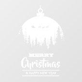 Slaap-ornament-feestdag voor vrolijk kerstfeest raamsticker (Vel)