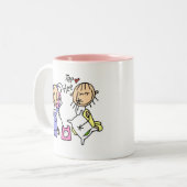 Slaap over meisjes op de Mok (Voorkant links)