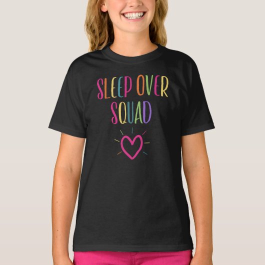 Slaap over VIP-slaappover Squad Slumber T-shirt (Voorkant)