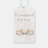 Slaap Polar Beren Gift Label Cadeaulabel (Voorkant)