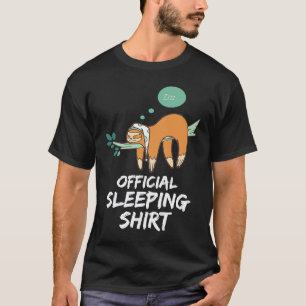 Slaap pyjama nachthemd luiaard cadeau t-shirt