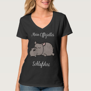 Slaap pyjama, Nachtjapon, Hippo T-shirt
